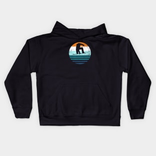 Snowboarding Lovers | Classic Sunset Kids Hoodie